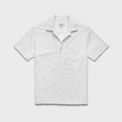 Mariner Terry Camp Collar Shirt - Brilliant White - Convenient store