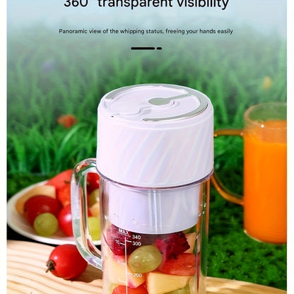 Portable Blender Rechargeable Blender Travel Cup With Lid And Straw, Ideal For Making Milkshakes, Smoothies, And Juices, Mini Blender Suitable For Outdoor Sports, Home Use, And Travel - Convenient store