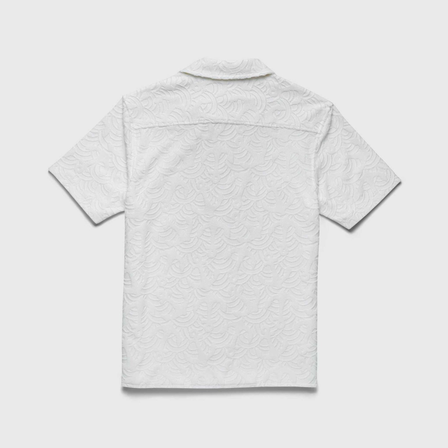 Mariner Terry Camp Collar Shirt - Brilliant White - Convenient store