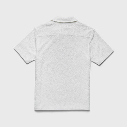 Mariner Terry Camp Collar Shirt - Brilliant White - Convenient store