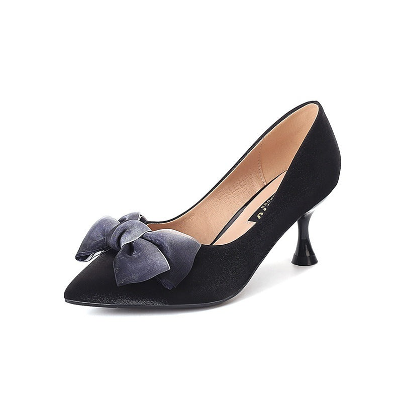 Shallow mouth pointed high heels - Convenient store