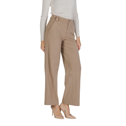 Street One Beige Viscose Pant