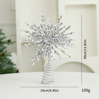 Eight Awn Star Champagne Christmas Decoration Ornaments
