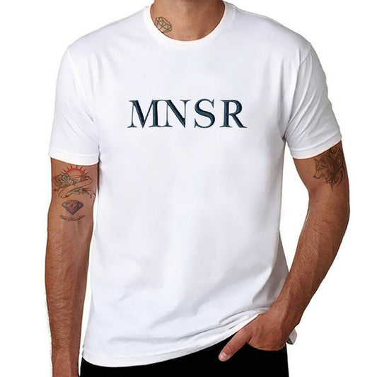 **SALE** Munsieur Men's Tee Cotton Signature Print Design "MNSR"
