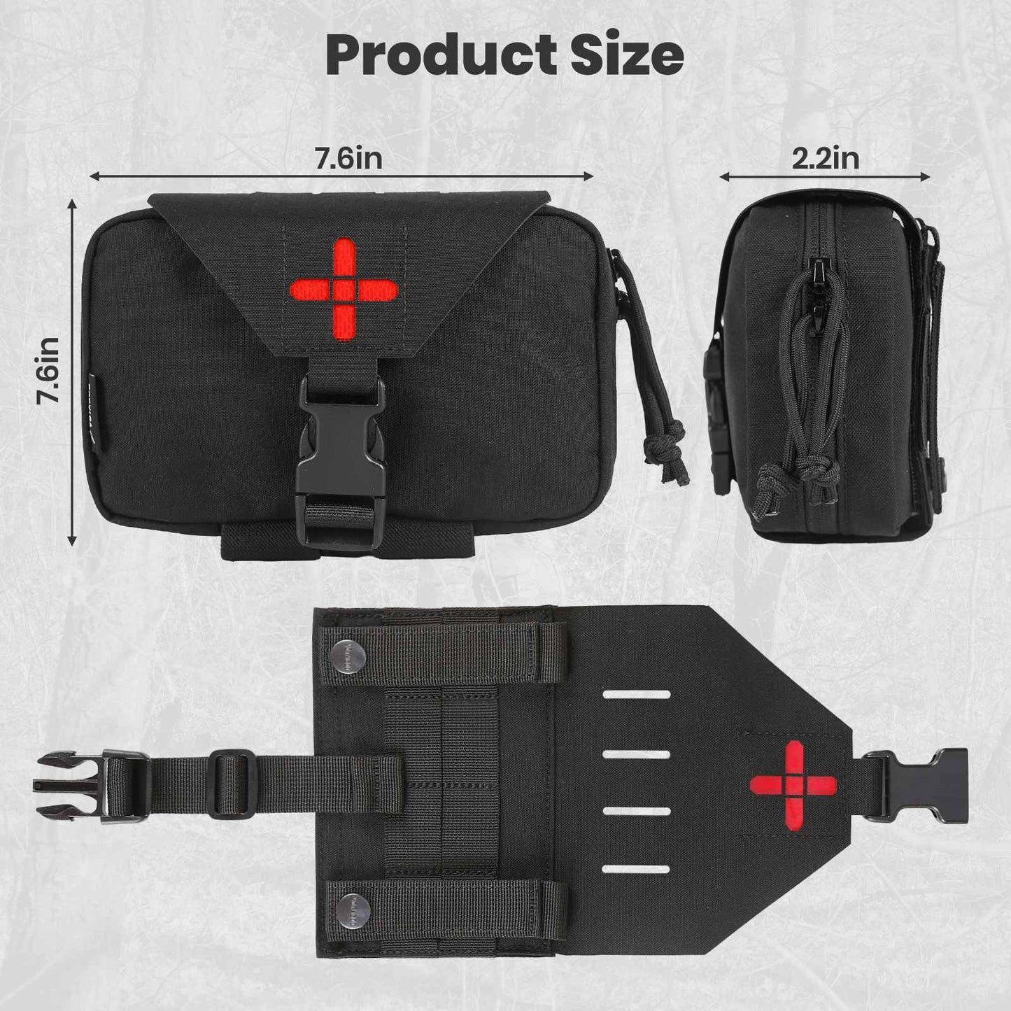 Votagoo IFAK Pouch, First Aid Pouch for Outdoor Emergency Survival Bags