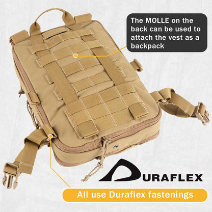 Votagoo D3 Flat Pack 2.0 Tactical Expandable Backpack Multi-purposed MOLLE Pack Camo