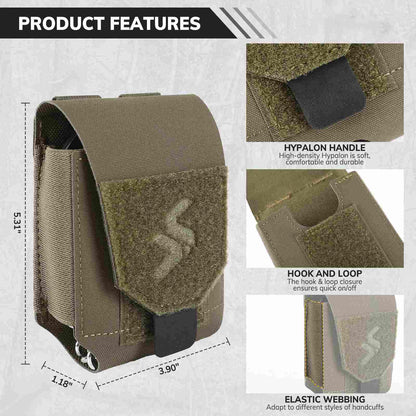 Votagoo Duty Handcuff Pouch – MOLLE Holster for Duty Belt
