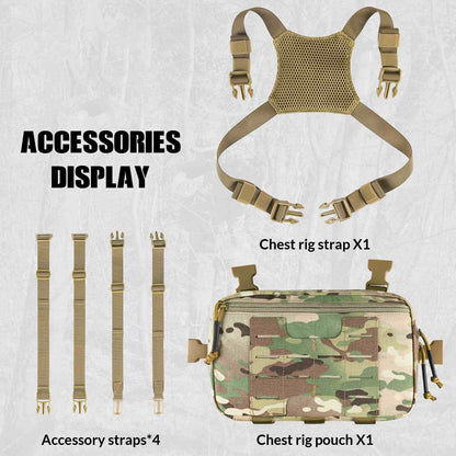 Votagoo Tactical Chest Pack 2L Utility Molle Chest Rig CCW Chest Pouch