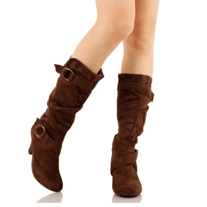 Women's boots with high heels - Convenient store