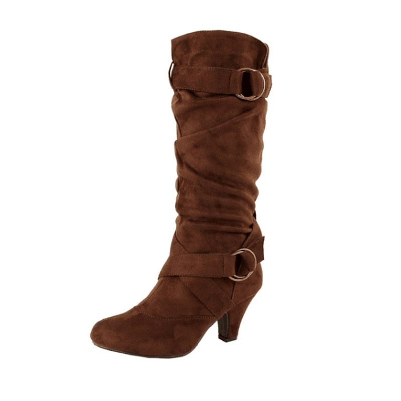 Women's boots with high heels - Convenient store