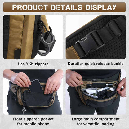 Votagoo Tactical CCW Fanny Bag Adjustable Waist Belt Tactical Waist Bag Handgun Pouch