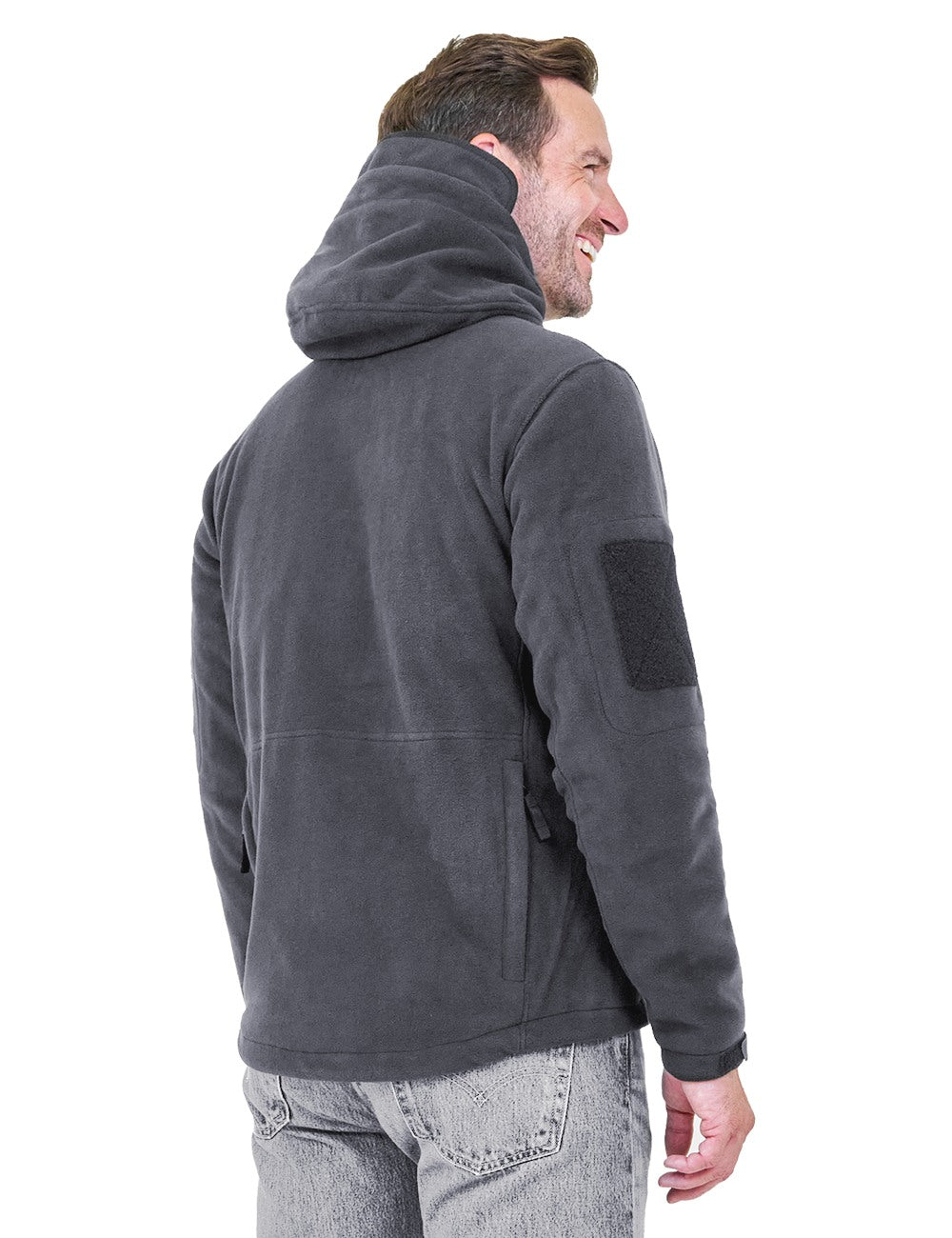 ANTARCTICA GEAR Fleece Heating Jacket, Fit Zip Hood Winter Jacket For Men