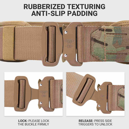 Tactical MOLLE Battle Belt with Quick Release Buckle