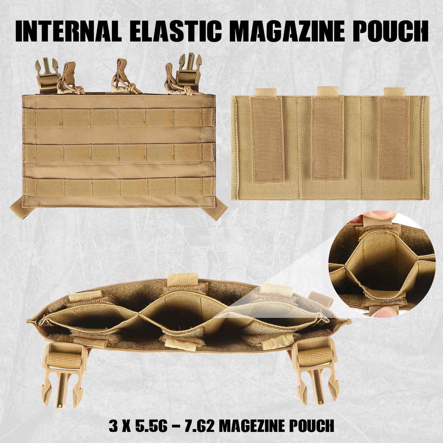 Votagoo Outdoor 1000D Nylon Tactical Combat Tactic Vest Plate Carrier