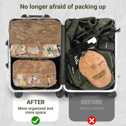 Votagoo Tactical Packing Cubes 6 Packs Lightweight Luggage Set Packing