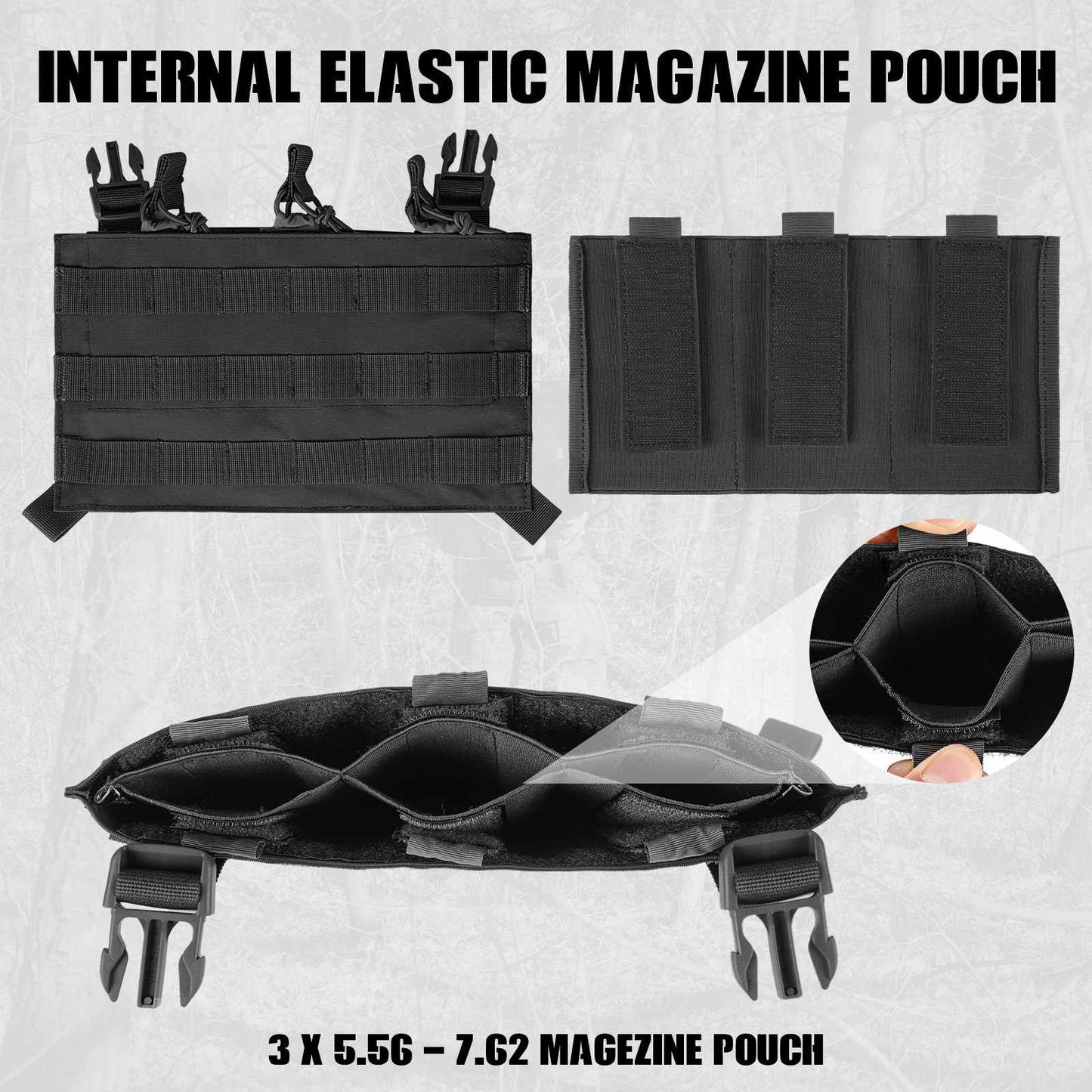 Votagoo Outdoor 1000D Nylon Tactical Combat Tactic Vest Plate Carrier