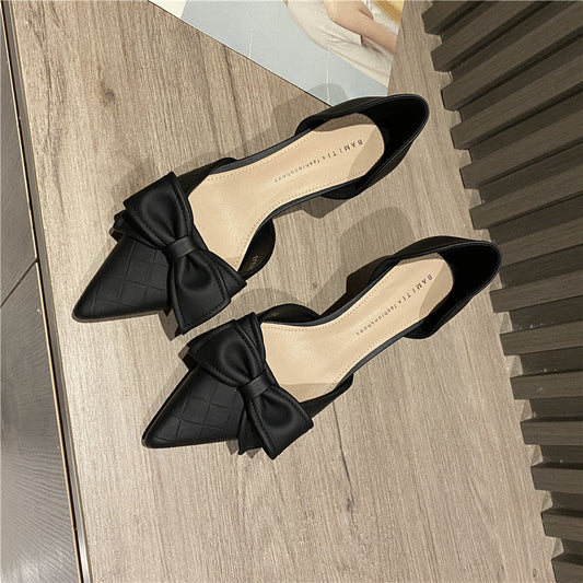 White French Small Heels High Heels Women's Wedding Shoes - Convenient store