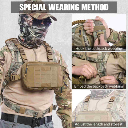 Votagoo Tactical Chest Pack 2L Utility Molle Chest Rig CCW Chest Pouch