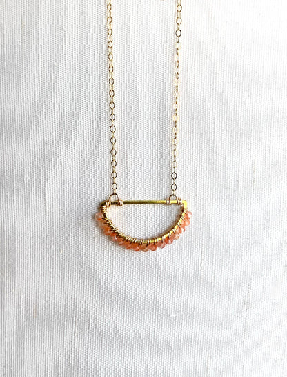 Sunstone Pendant Necklace