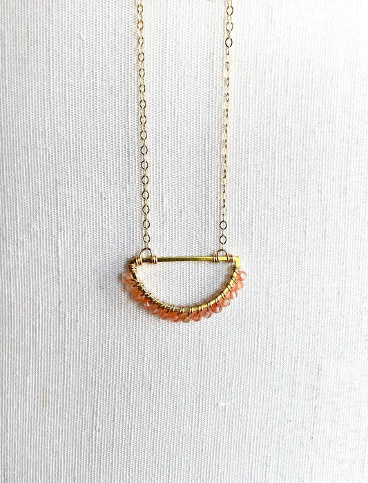 Sunstone Pendant Necklace