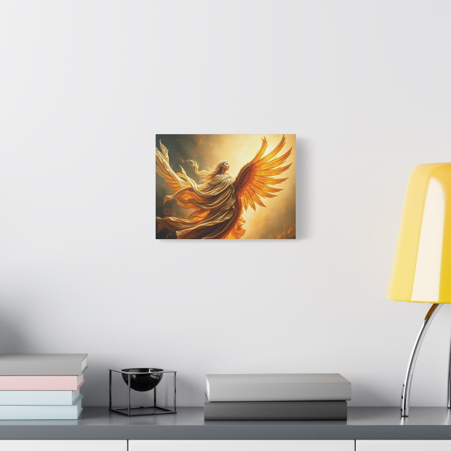 Angel Wings Canvas Wall Art, Inspirational Home Decor, Spiritual Gift for Her, Religious Artwork, Angelic Decor for All Occasions