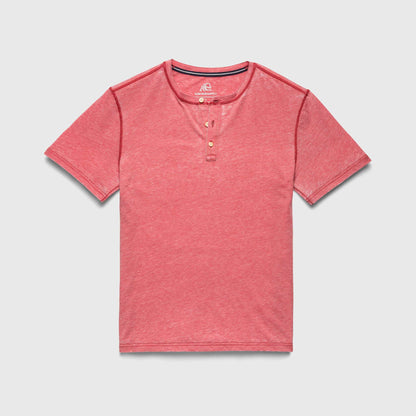 Sean Burnout Henley - Mineral Red - Convenient store