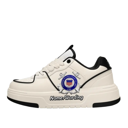 Casual Personalized Microfiber Leather Sneakers