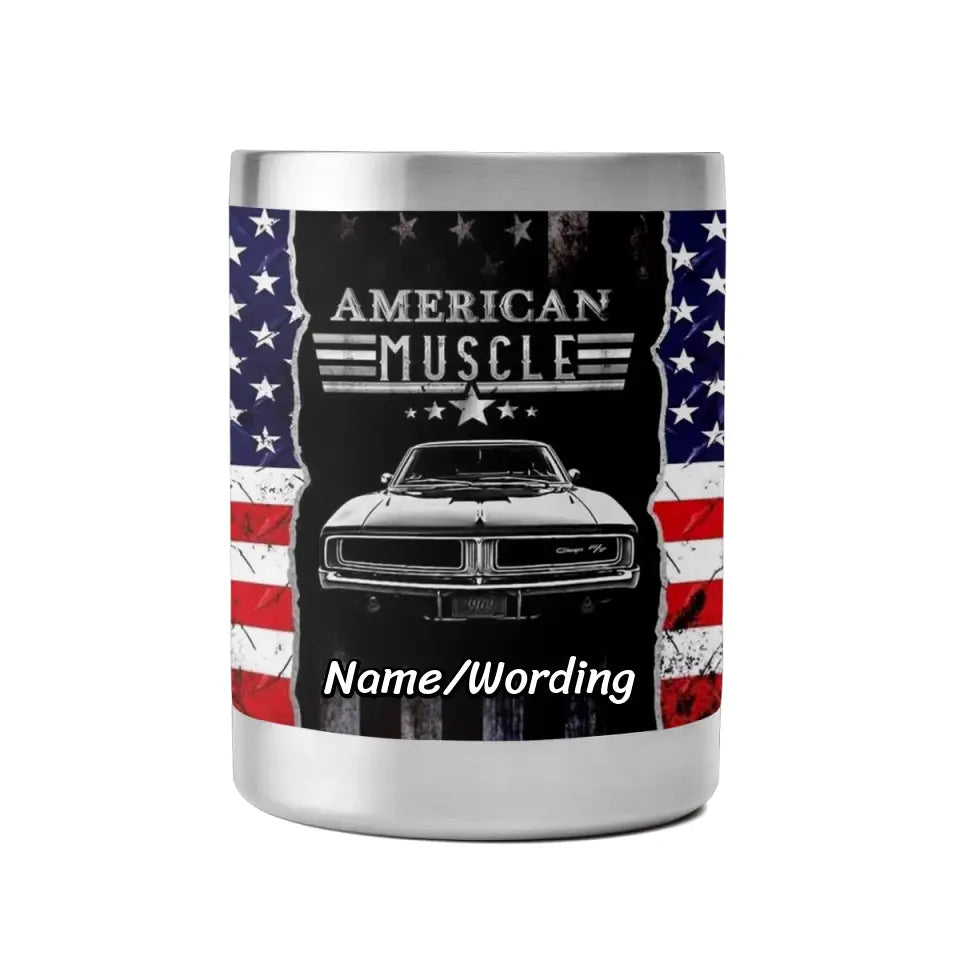 Personalized Patriotic Cup with America Flag
