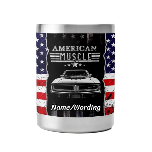 Personalized Patriotic Cup with America Flag