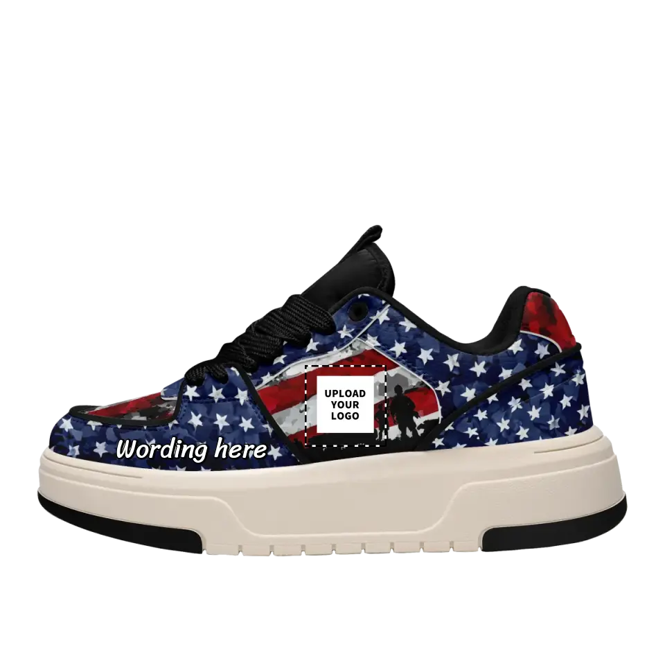 Personalized American Pride Patriotic Sneakers