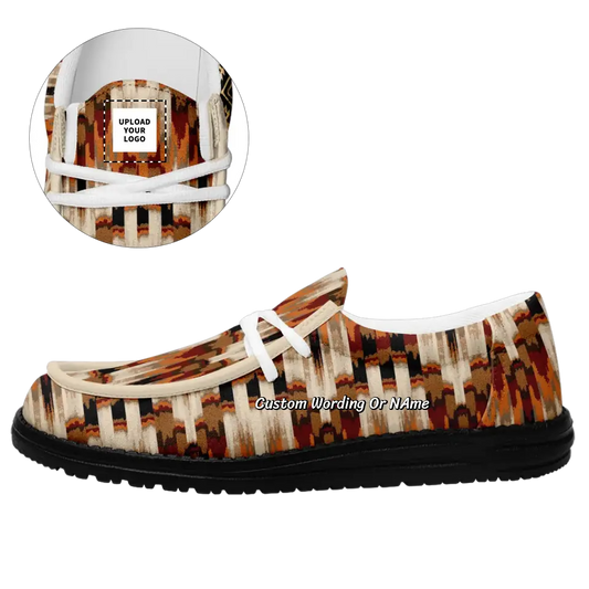 Personalized Camo Slip On Patriotic Sneakers
