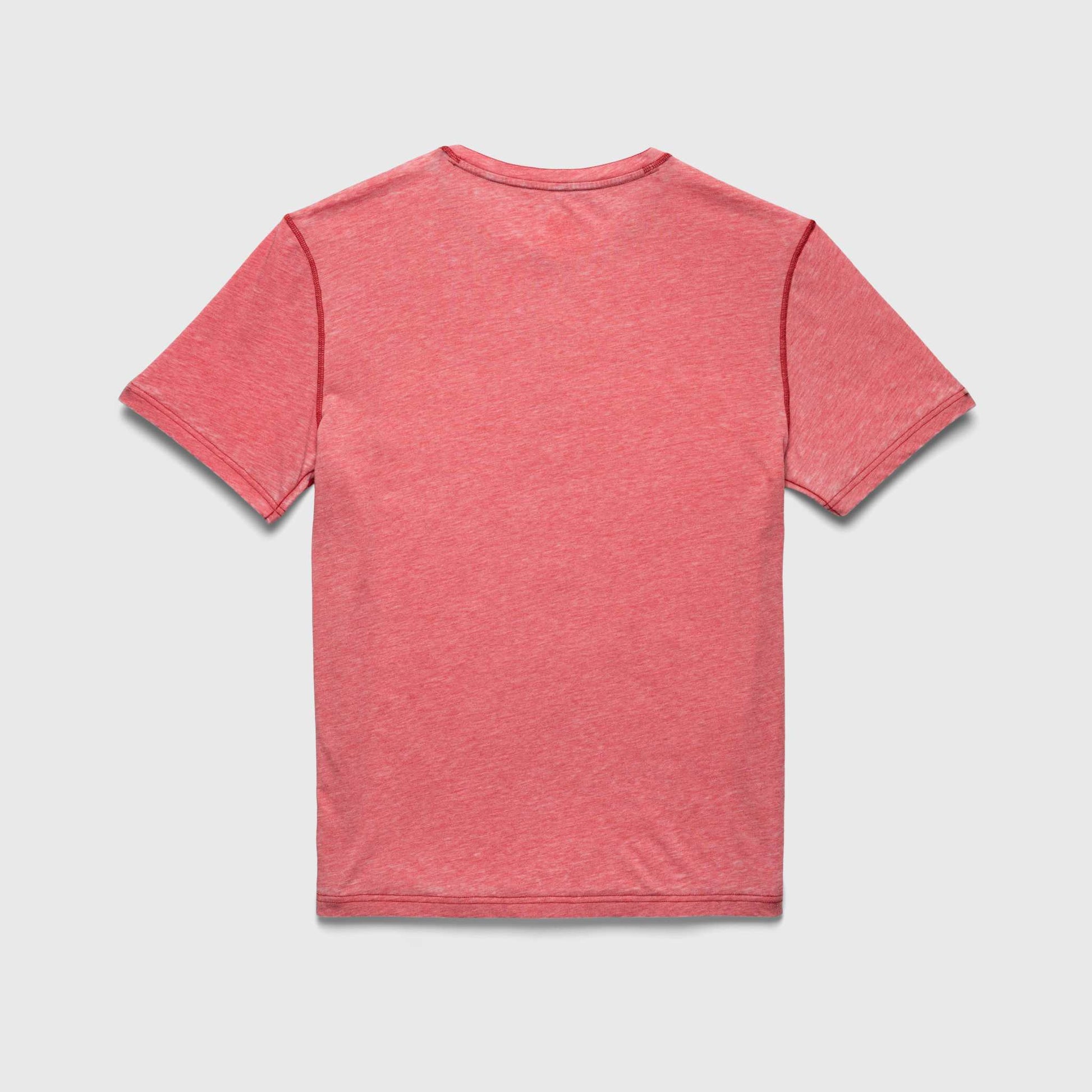 Sean Burnout Henley - Mineral Red - Convenient store