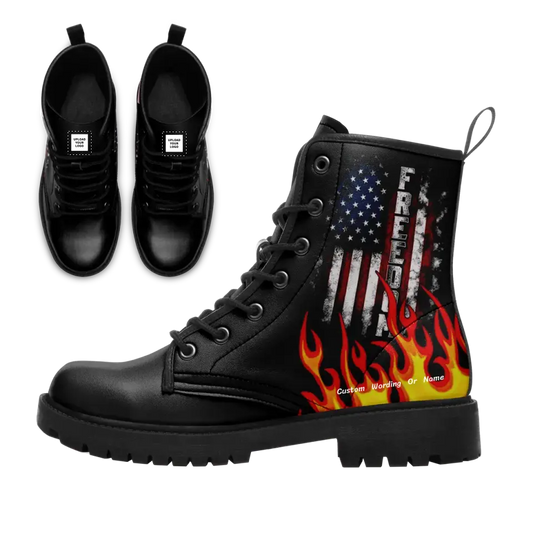Custom USA-Theme Personalized Patriotic Boots