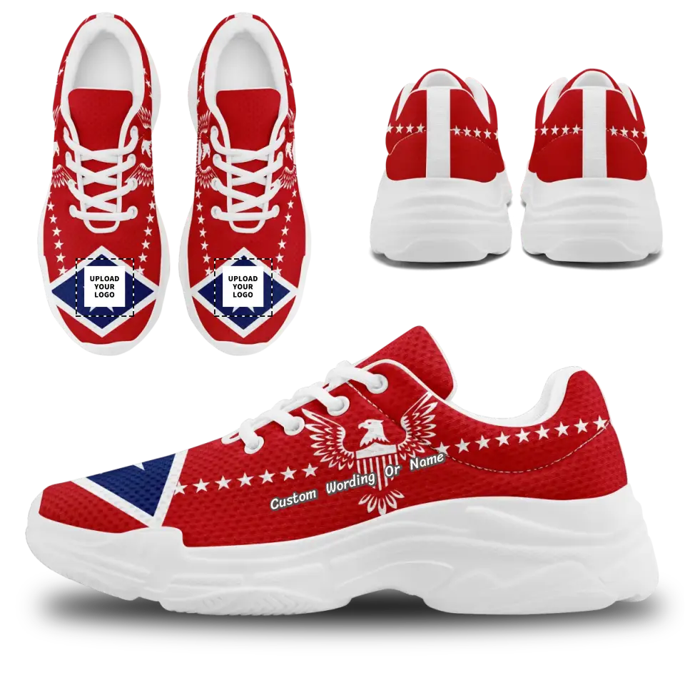 Custom USA Flag Personalized Patriotic Sneaker