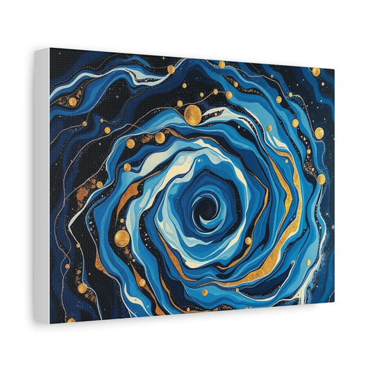 Galactic Swirl Canvas Art, Abstract Home Decor, Space-Inspired Wall Hanging, Unique Gift for Space Lovers, Modern Room Decoration