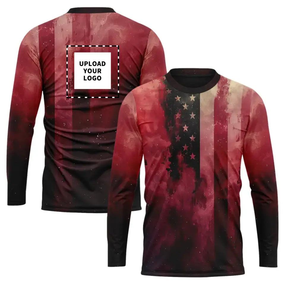 Personalized Patriotic Long-Sleeve Shirt