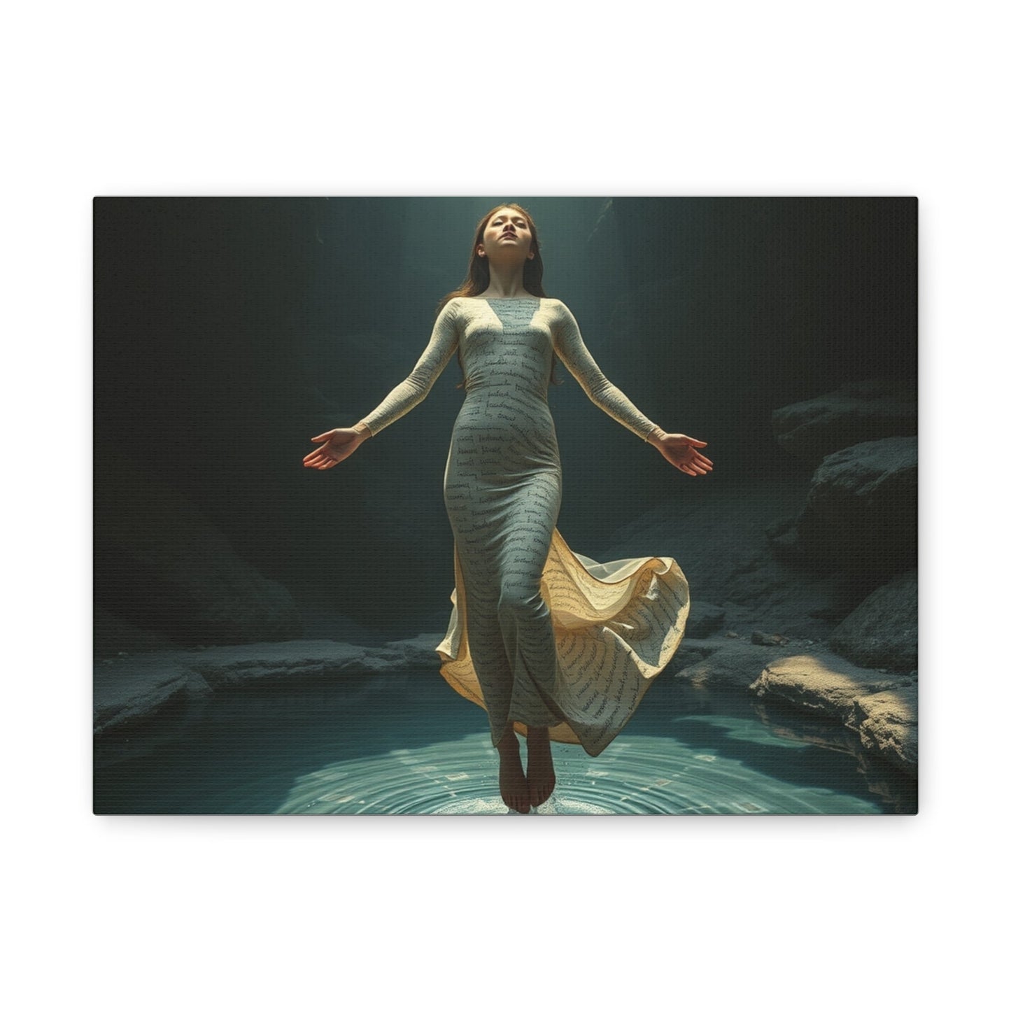 Ethereal Art Canvas, Spiritual Home Decor, Unique Gift, Wall Art Design, Bohemian Aesthetic