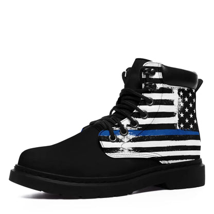 Personalized USA Flag Boots, Custom Patriotic Boots, Stylish and Comfortable Unisex Boots