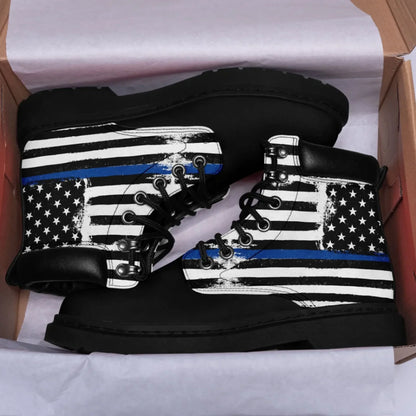 Personalized USA Flag Boots, Custom Patriotic Boots, Stylish and Comfortable Unisex Boots