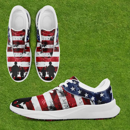 Personalized Custom Patriotic US Flag Sneakers