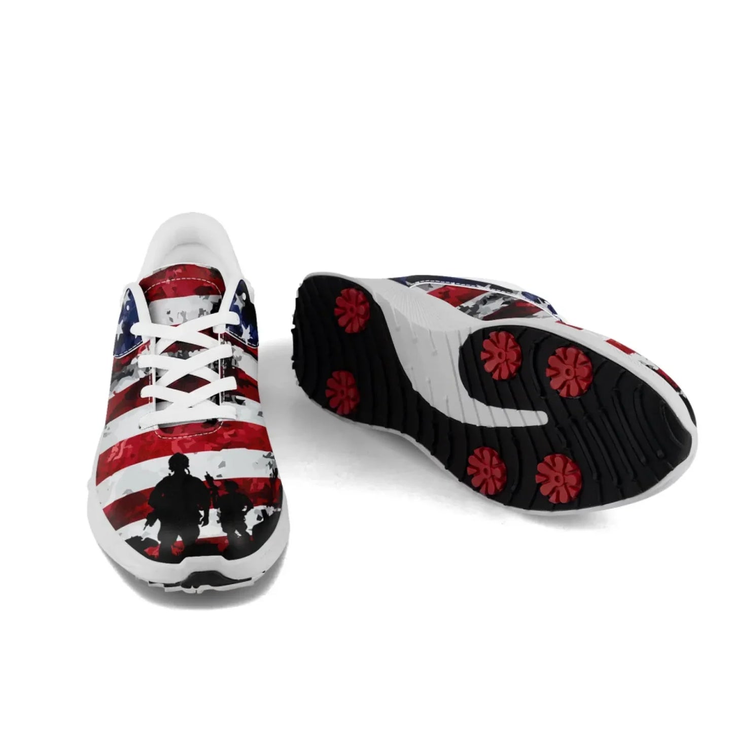 Personalized Custom Patriotic US Flag Sneakers