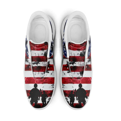 Personalized Custom Patriotic US Flag Sneakers