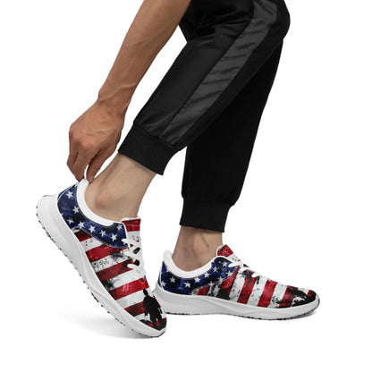 Personalized Custom Patriotic US Flag Sneakers