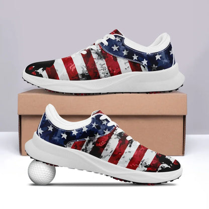 Personalized Custom Patriotic US Flag Sneakers