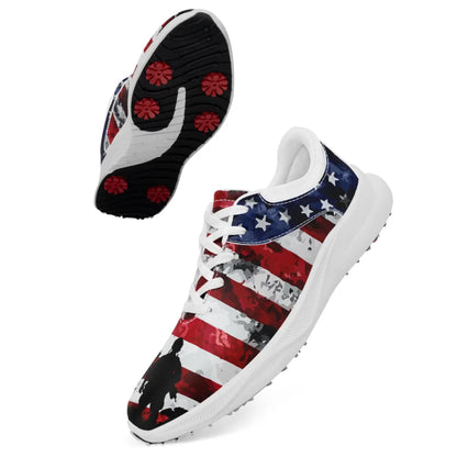 Personalized Custom Patriotic US Flag Sneakers