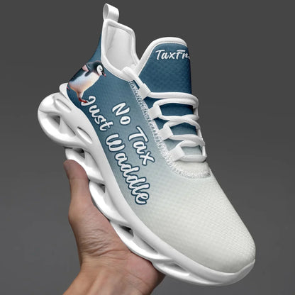 Personalized Tax Penguin Sneakers