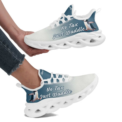 Personalized Tax Penguin Sneakers