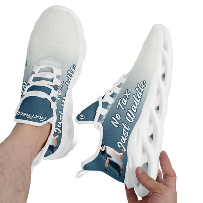 Personalized Tax Penguin Sneakers