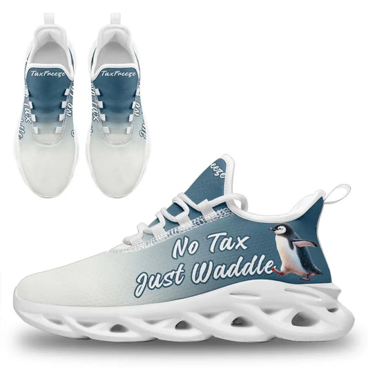 Personalized Tax Penguin Sneakers