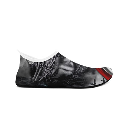 Personalized Patriotic Aqua US Flag Shoes